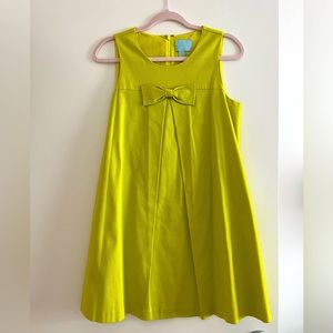 Ce-Ce gorgeous vintage style Lime color Bow short dress